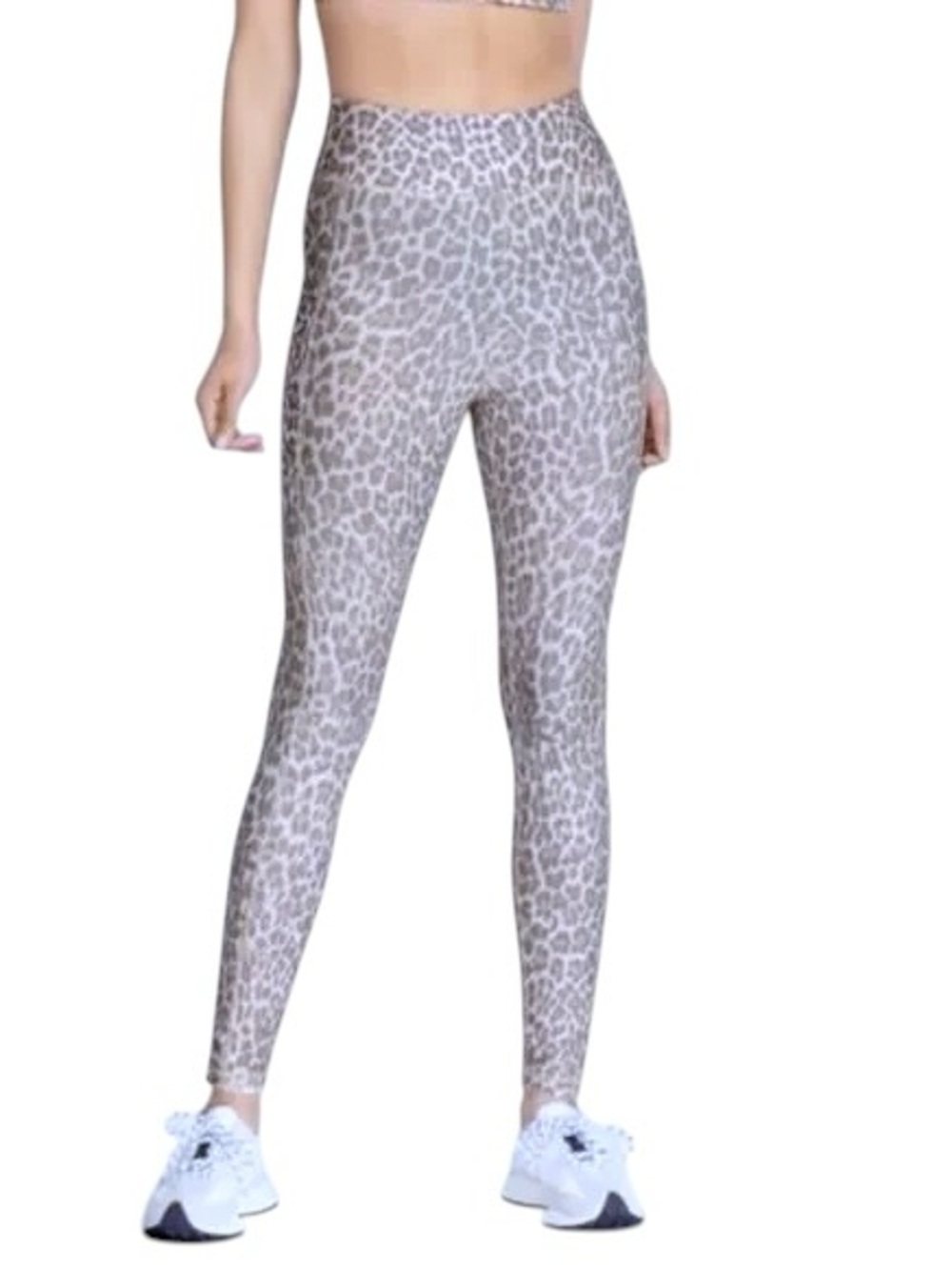 Johnny Was Calme Pink Gray Leopard Pocket Legging